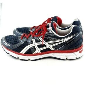 Men's Asics Gel Excite 2 Size 13 Running/Gym Shoes Patriotic Colors - Very Nice